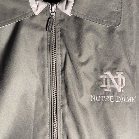 Vintage Notre Dame Holloway Men's Olive Green Jacket - Picture 7 of 15